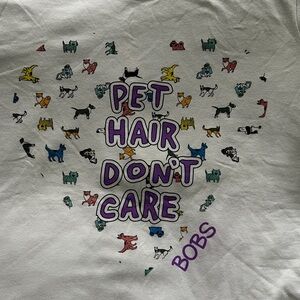 Skechers BOBS White Pet Hair Don't Care Dog Tee